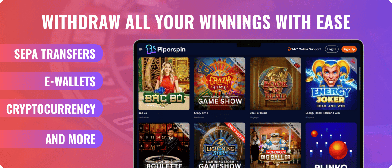 piper spin payment methods